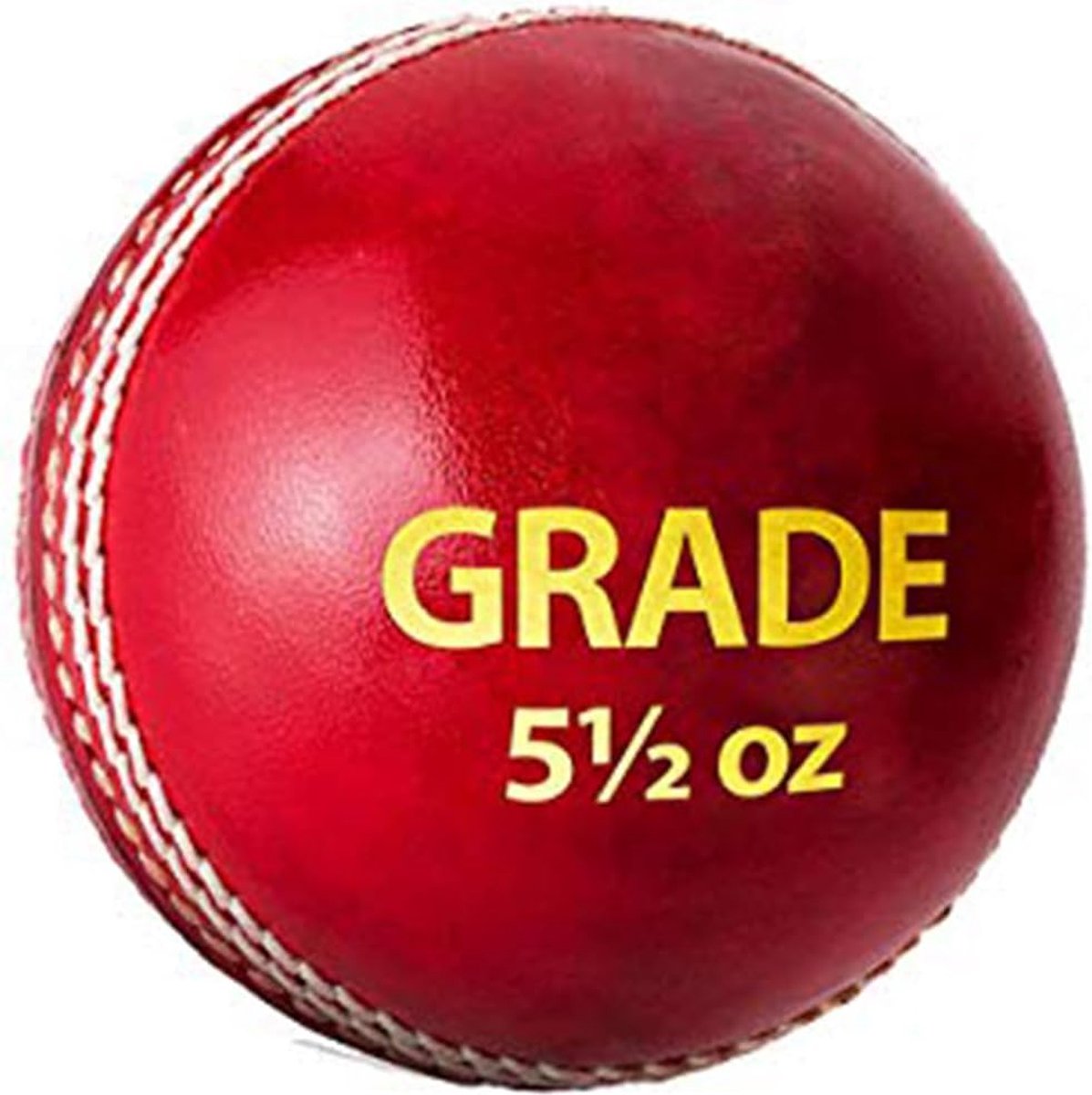 DSC 1500307 Cricket Ball for Unisex & Adult ( Red, Standard ) Material-Leather | Training Ball | for Beginners