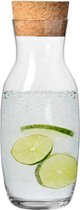 Karaf met Kurken Deksel | 1000 ml | Pure Collectie | Kristalglas | Perfect voor Thuis, Restaurants en Feesten | Vaatwasser Veilig