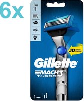 Gillette - Mach3 – Turbo – 6x Scheersysteem + 6x Scheermesjes