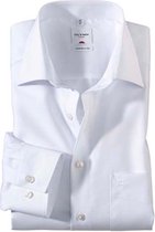 OLYMP Luxor comfort fit overhemd - mouwlengte 7 - wit - Strijkvrij - Boordmaat: 47