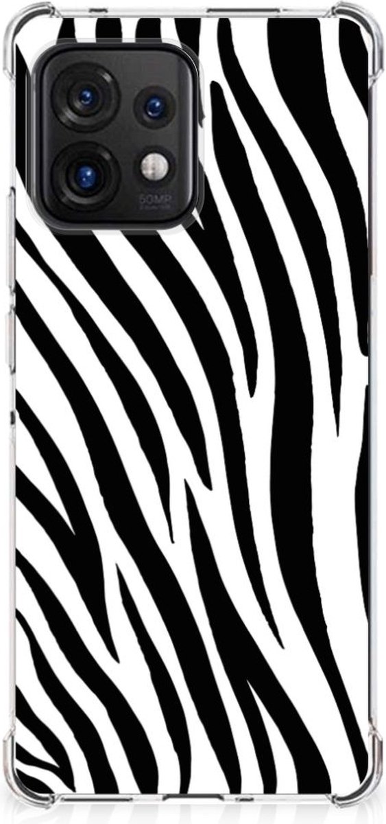TPU Case Anti-Shock voor Motorola Edge 40 Pro Case Anti-shock Zebra