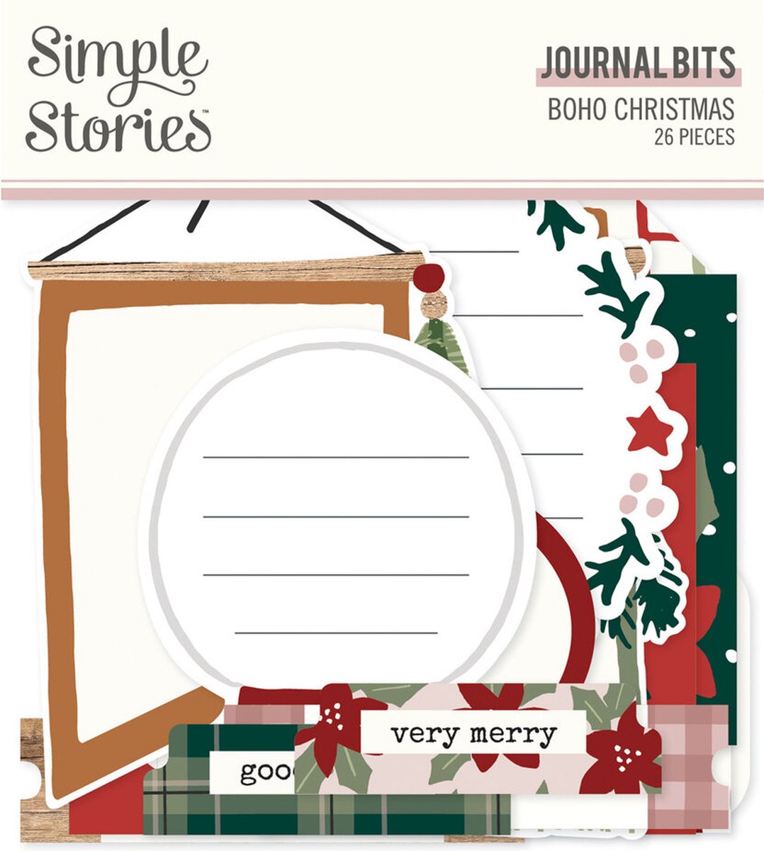 Simple Stories - Boho Christmas Journal Bits & Pieces (20619)