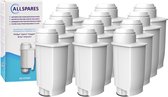 AllSpares Waterfilter (12x) geschikt voor o.a. Philips / Saeco koffiemachines vervangingsfilter voor BRITA Intenza+ en Philips / Saeco CA6702
