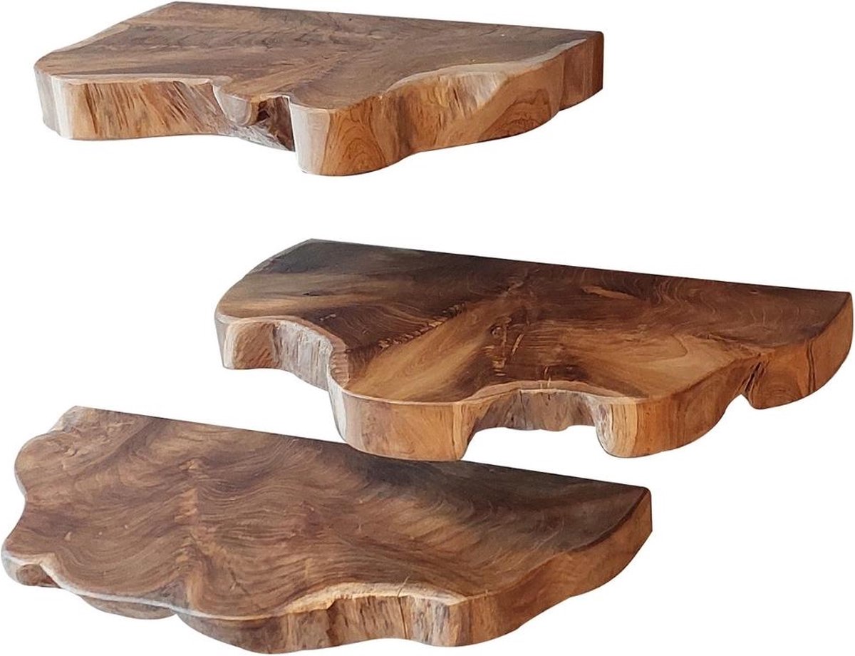 Fraaai - Hall wandschap - set van 3 - naturel