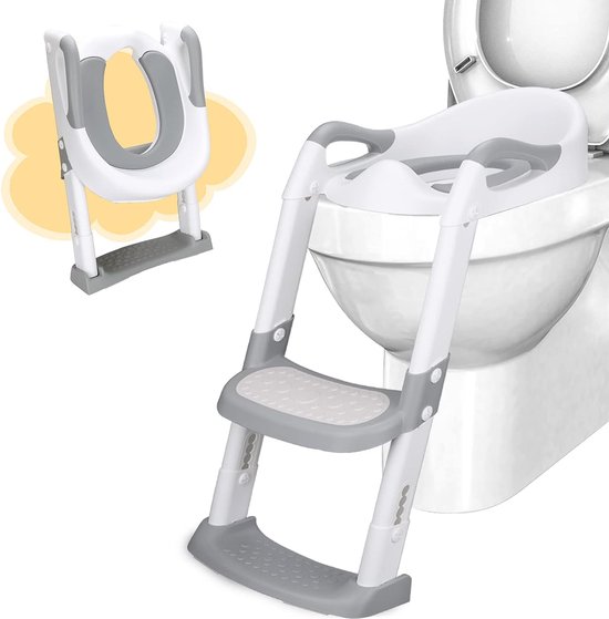 Abattant WC pour enfants avec escalier, pot avec échelle et doublure PU,  accessoire WC