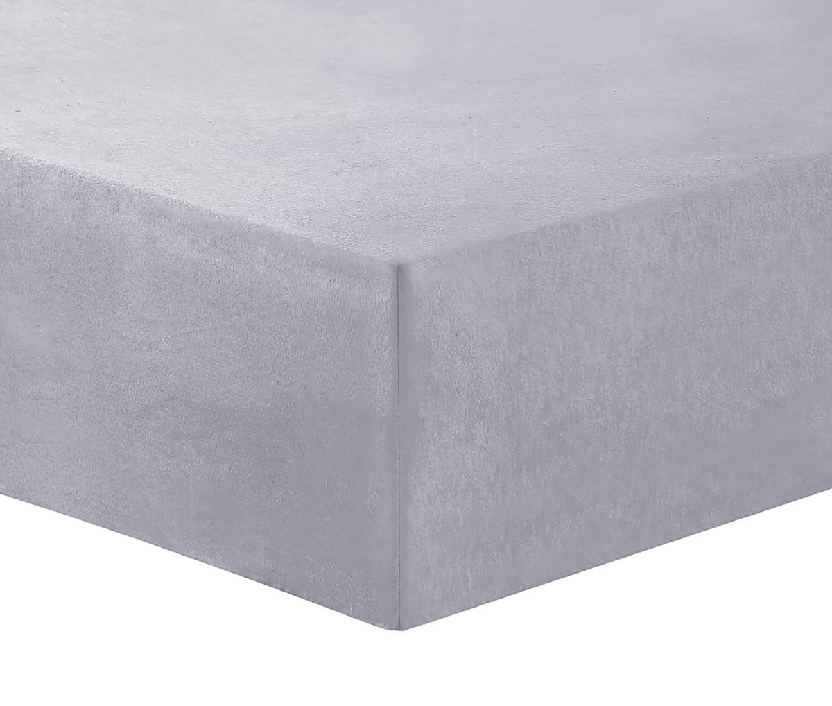 Vision - Hoeslaken - FLANEL - Zacht en warm - Grijs - 160 x 200cm met ruime hoek van 30cm - geschikt voor boxspring matras - 100% katoen Flanel - Oekotex gecertificeerd