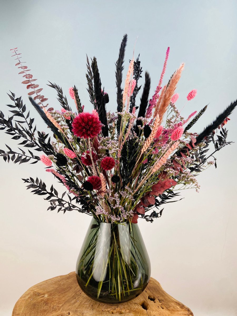 Droogbloemen boeket ''Luxury Night'' | 50cm | Pastelkleurig | Stijlvol & Luxe