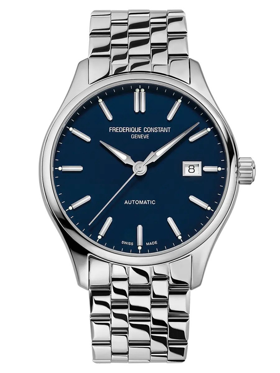 Frédérique Constant Index FC-303NN5B6B Horloge - Staal - Zilverkleurig - Ø 40 mm