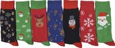 Chaussettes de Noël chaussettes femme kitch - 7 paires avec joli fantaisie / imprimé - 36/41 - Cadeau de Noël