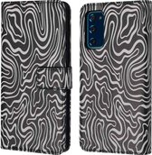 iMoshion Hoesje Met Pasjeshouder Geschikt voor Samsung Galaxy S20 FE - iMoshion Design Bookcase smartphone - Meerkleurig / Black And White