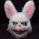 Halloween konijn masker voor volwassenen - Halloween kostuum - decoratie - bloody bunny - horror masker