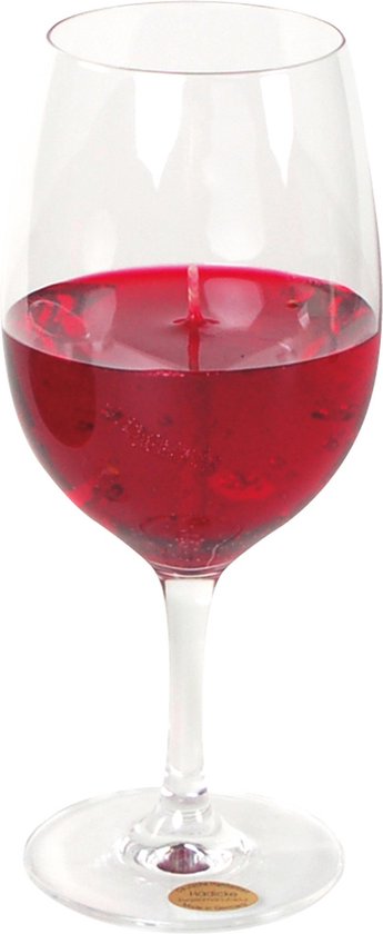 Verre à vin gadget/cadeau Bougie à vin - bougie parfumée - H21 cm - vin  rouge - Fête... | bol.com