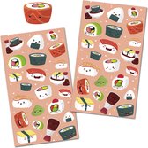 Sushi Stickers - Stickervellen Sushi - Sushi - Knutselen Meisjes - Stickervellen Volwassenen - Stickers Kind - Uit Eten - Kaarten Maken - Hobbystickers - Stickers - Stickervellen