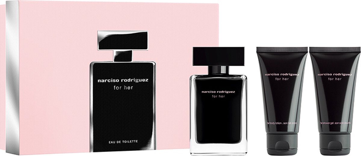 Women's Perfume Set Narciso Rodriguez EDT For Her 3 Pieces