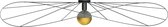 Trend24 Wandlamp / Plafond Eskola 140 - plafondlamp - Woonkamer Lamp - E27 - Zwart