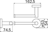 Haceka Kosmos Toiletrolhouder Haaks Mat Mat Wit