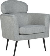 SOBY - Fauteuil - Grijs - Polyester