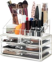 Make-up organizer, make-uptafel-organizer, cosmetica-organizer met schuifladen, maat L