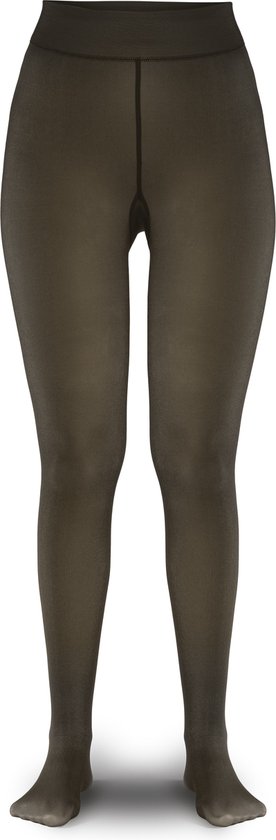 Thermolegging - Fleece panty - L/XL – Koffie en bruin – 300 gram