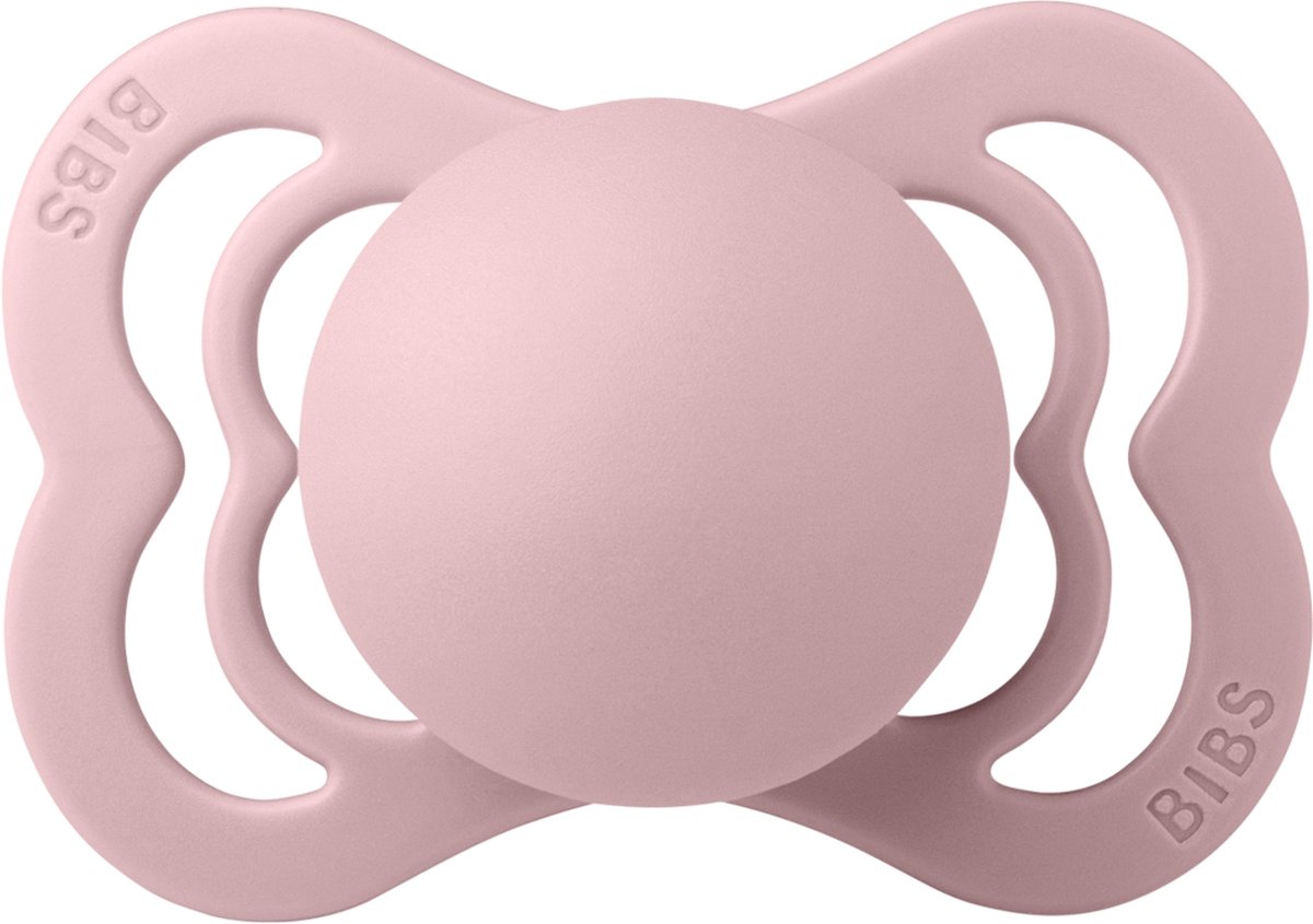 Goedkoopste BIBS Supreme Fopspeen - Maat 2 6-18 maanden - Latex – Pink Plum