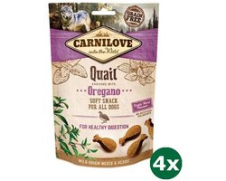 4x200 gr Carnilove soft snack kwartel / oregano hondensnack