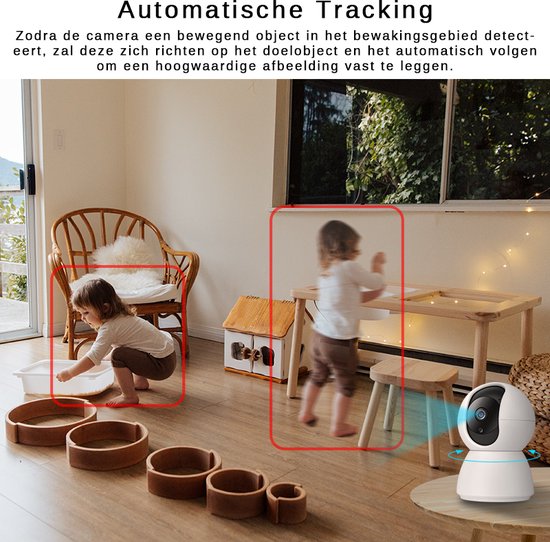 SNTIALS - 1080p Huisdiercamera met App - 32GB SD Kaart - Hondencamera - Huisdier Camera - Pet Camera Wifi Binnen - Beveiligings Camera - Beweeg en geluidsdetectie - voor Hond / Katten / Dieren / Baby - Met Handleiding van SNTIALS — afbeelding 5