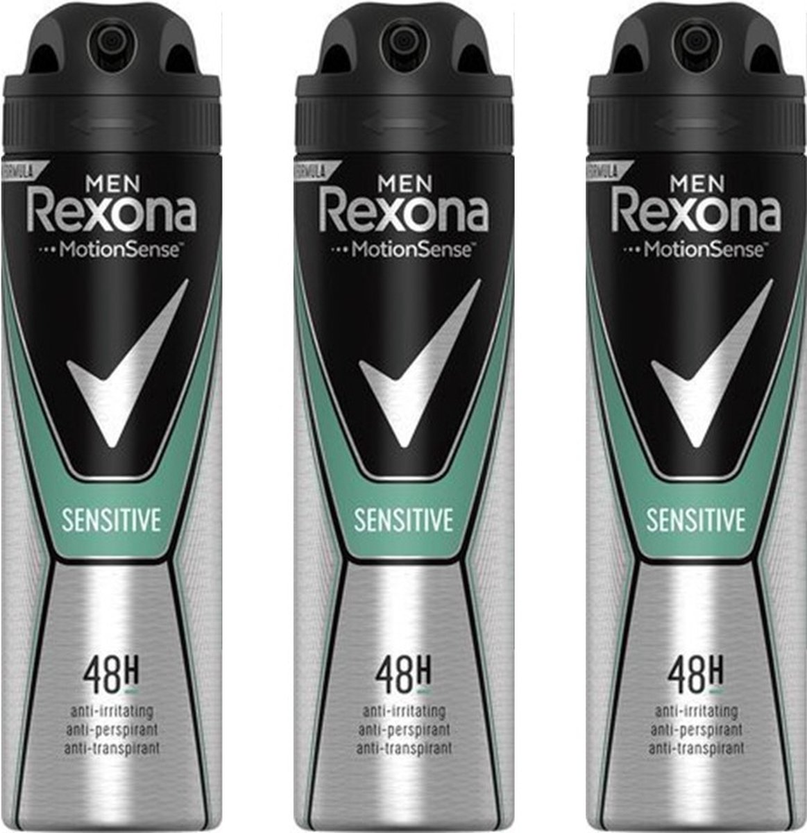 Goedkoopste Rexona Deo Spray Men – Sensitive 3 x 150 ml