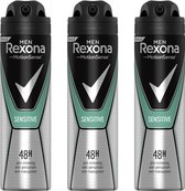 Rexona Deo Spray Men – Sensitive 3 x 150 ml