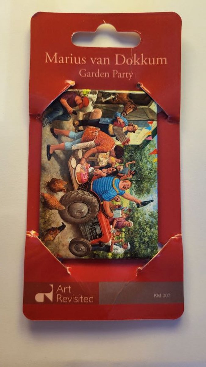 Koelkastmagneet - Marius van Dokkum - Garden party
