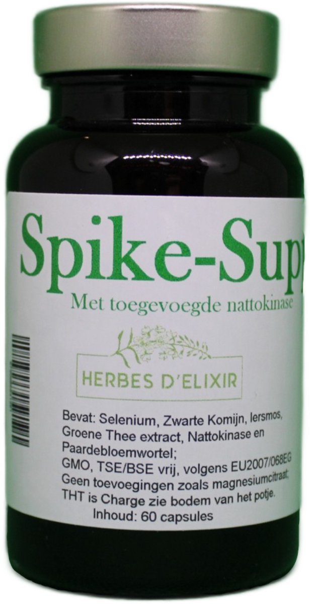 Goedkoopste Herbes D'elixir Spike-Support - Voedingssupplement Capsules - 60 Stuks - Ondersteuning Gezondheid