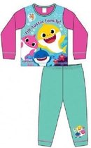 Baby Shark pyjama - maat 110 - Shark Family pyama - roze/groen