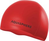 Aquasphere Silicone Cap - Badmuts - Volwassenen - Rood/Zwart