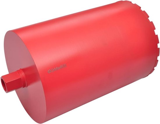 Rode diamantboor van 21 x 400 mm.