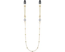Gouden Tepelklemmen met Ketting en Parels