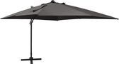 The Living Store Parasol The Living Store Tuinparasol - 300 x 300 x 258 cm - Antraciet