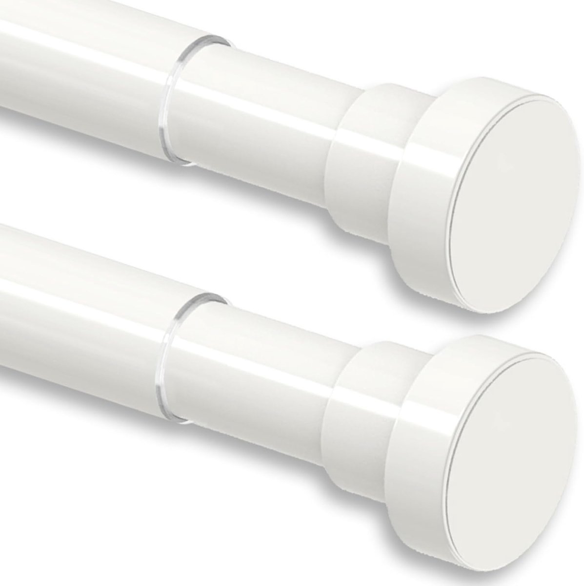 2 stuks telescoopstang, gordijn, uittrekbare douchestang, zonder boren, roestvrij... bol