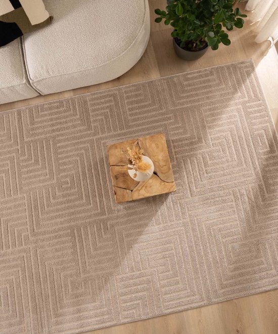 Scandinavisch vloerkleed - Contour Gem beige 300x400 cm