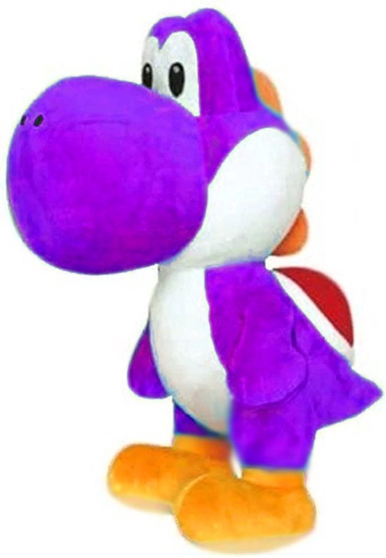 Yoshi Paars – Super Mario Bros Pluche Knuffel 30 cm {Speelgoed knuffels voor kinderen jongens meisjes | Nintendo Plush Toy | Mario, Luigi, Peach, Toad, Yoshi, Donkey Kong}