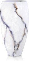 Terroso - Vaas Ice, Mat Glas Marmer, Elegante, Hoogte 38 cm