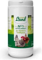HÜHNER Land - Vitaalkracht voor Kippen en Kwartels - Goed voor darmen, botten, gewrichten en vitaliteit - 1.2 kg