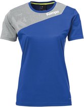 Kempa Core 2.0 Shirt Dames Royal Blauw-Donker Grijs Melange Maat M