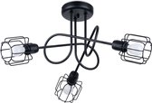 Sollux Lighting - Kroonluchter Beluci S3 - 3xE14 fitting - Excl. lichtbron - Max. 3x12W LED - Zwart