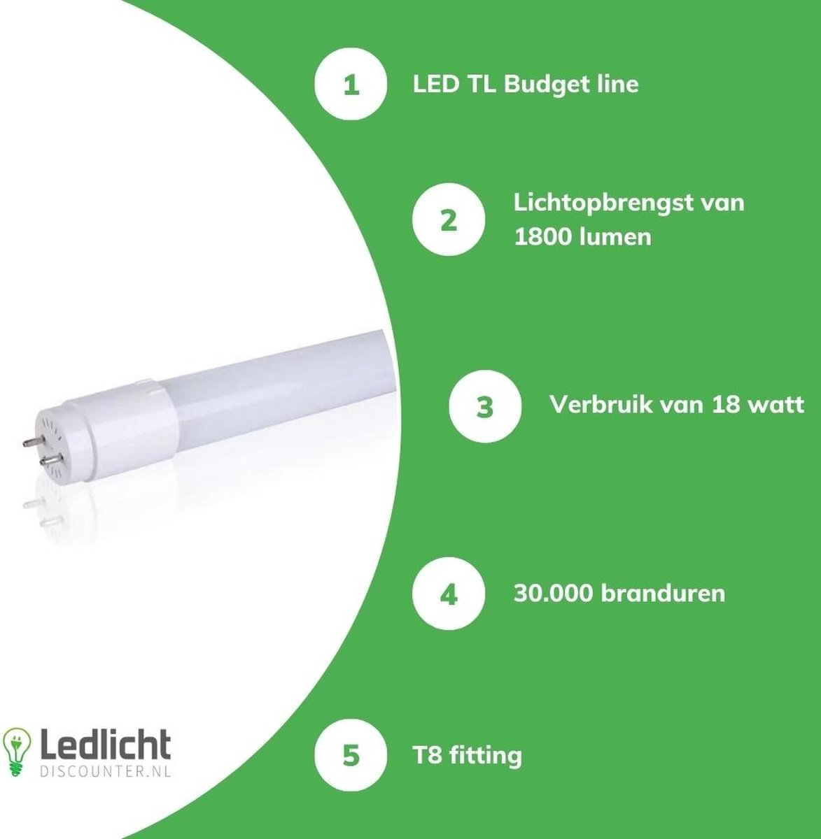 Néon LED Tube t8 Transparent 120cm 150cm Lumière Blanche 6000k