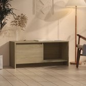 The Living Store TV-meubel Stereokast - 90 x 35 x 40 cm - Sonoma eiken