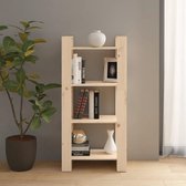 The Living Store Boekenkast Solid Pine - 60 x 35 x 125 cm - veelzijdige opbergruimte