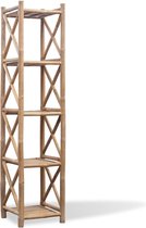 The Living Store Bamboe Rek - 35 x 35 x 152 cm - Met vijf lagen