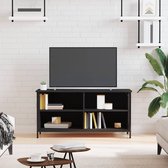 The Living Store Tv-kast Industrieel - Zwart - 100 x 40 x 50 cm - Duurzaam hout en ijzer