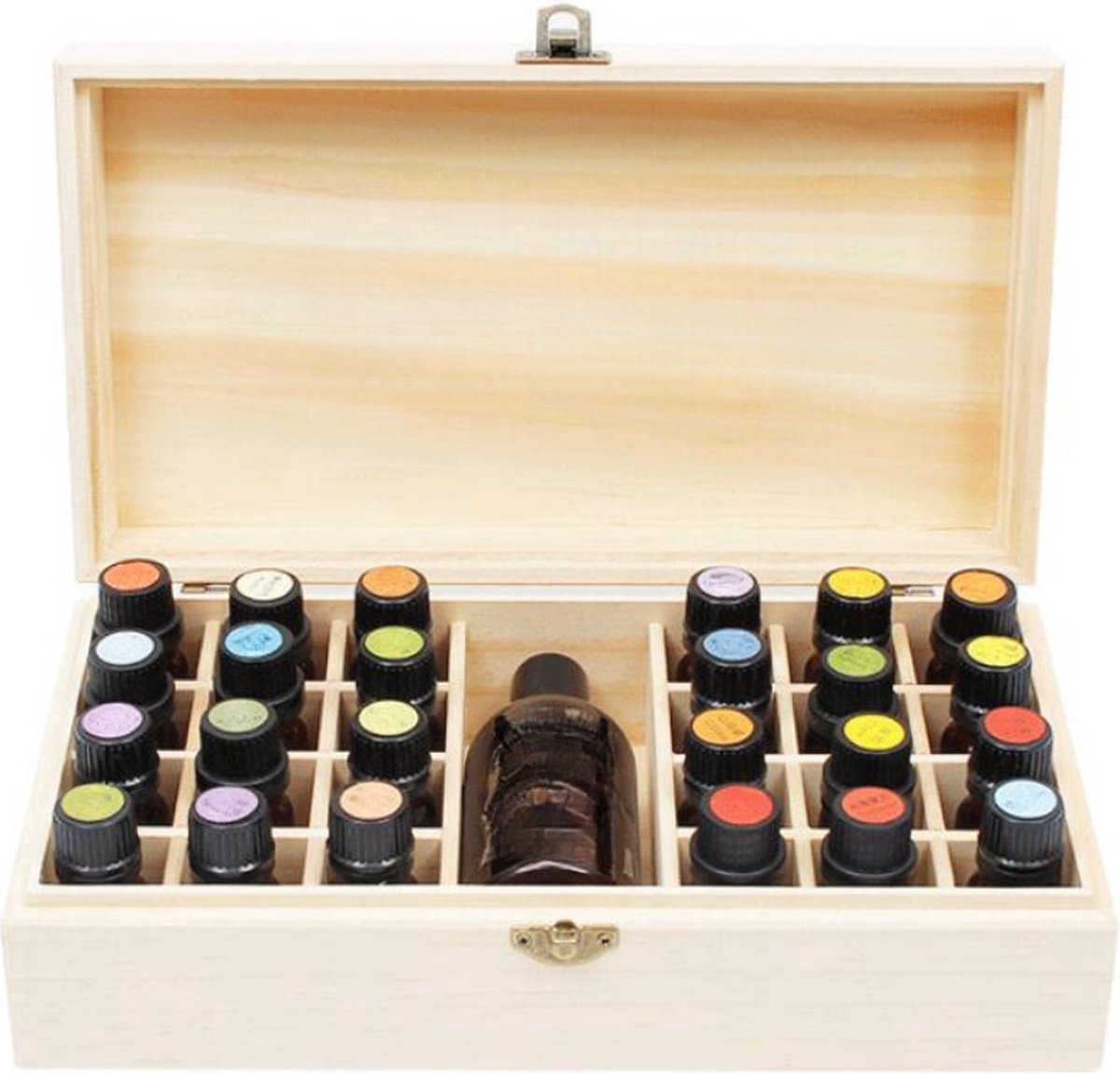 Etherische Oliën Box, 9 Flessen Etherische olie Flesjes Organizer - Essentiële Oliën Organizer, 5ml & 10ml & 15ml Etherische olie opbergen, Etherische Olie Houder
