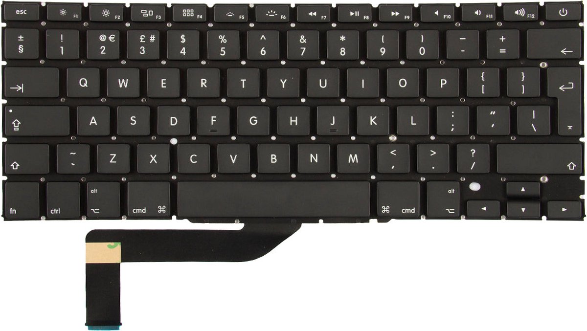 Keyboard UK Geschikt voor MacBook Pro A1398 2012-2016 - Componenten - Laptop -toetsenbord - UK Layout - 6 maanden garantie