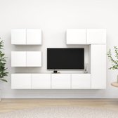 The Living Store TV-meubelset - Spaanplaat - verschillende maten - wit